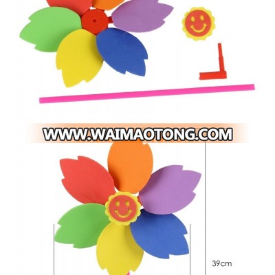 Fantastic amusing workmanship classic baby kids first handmade wind blow pinwheel