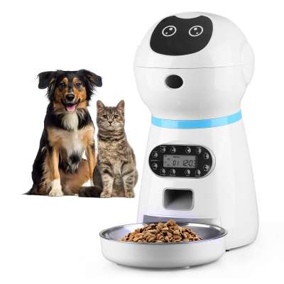 2020 Amazon Top Seller Robot 3.5l Automatic Pet Feeder 4-meal Auto Pet Feeder Dog Feeder Pet Food Dispenser With Voice Recorder